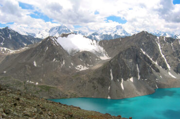 Ala Kol trekking lake in Kyrgyzstan