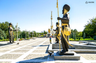 Ashgabat statues in Turkmenistan