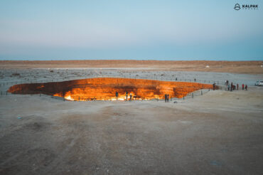 Darvaza gas crater in Turkmenistan