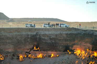 Gas crater in Turkmenistan