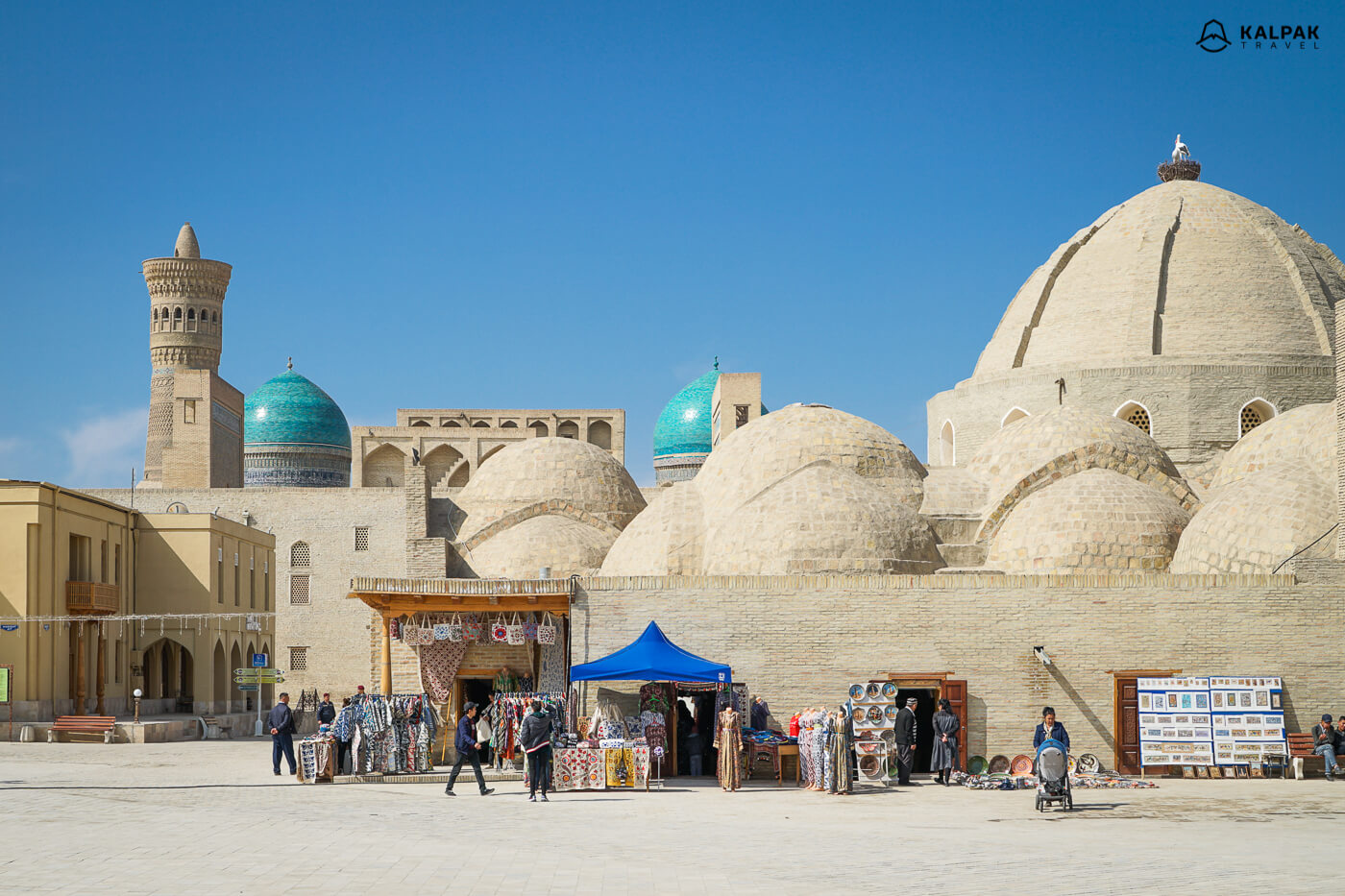 Bukhara markets with its clay domes in Uzbekistan