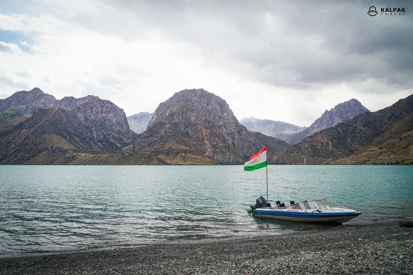 Iskanderkul lake in Fan Mountains