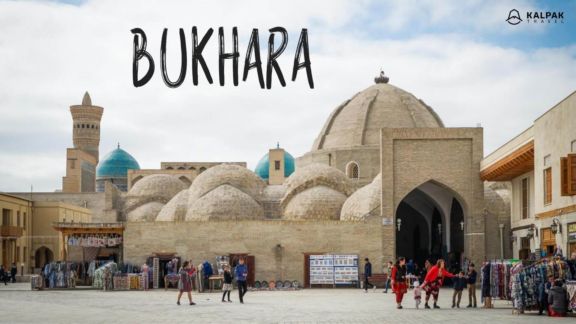 Bukhara domes with covered market in Uzbekistan