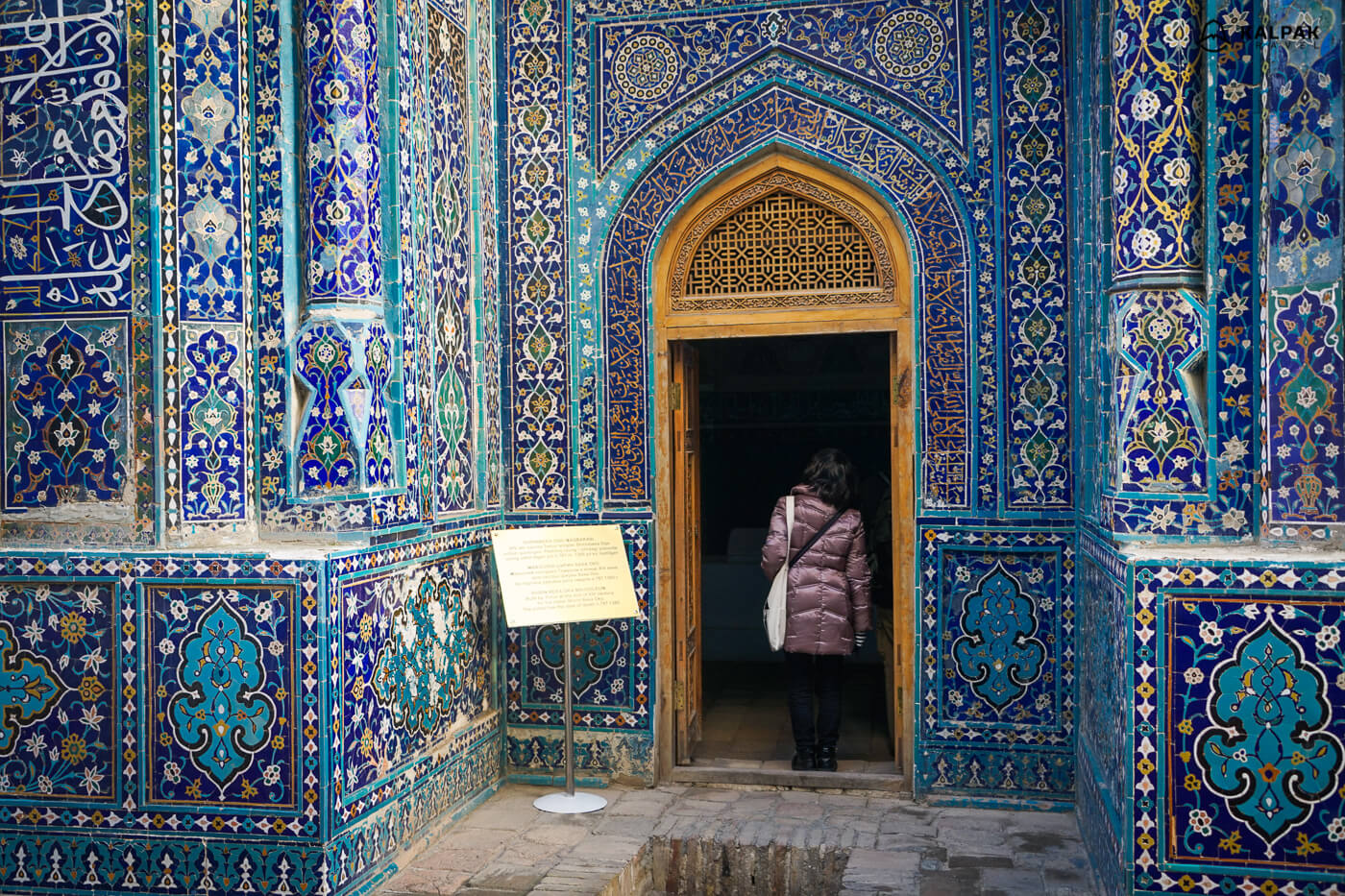 blue tiles of Shahizinda in Samarkand