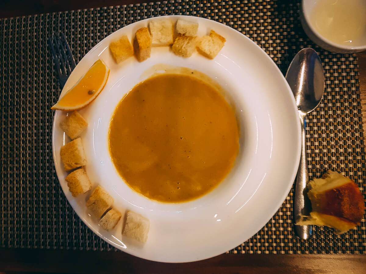 Lentil soup in Uzbekistan