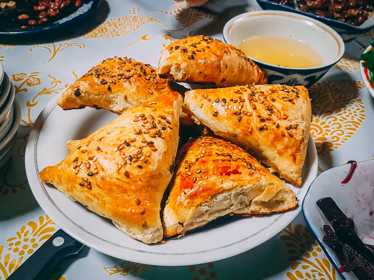 Samsa is an integral part of Uzbek cuisine