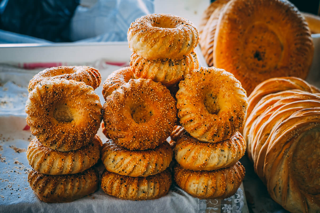 Uzbek round bread is called also lepeshka