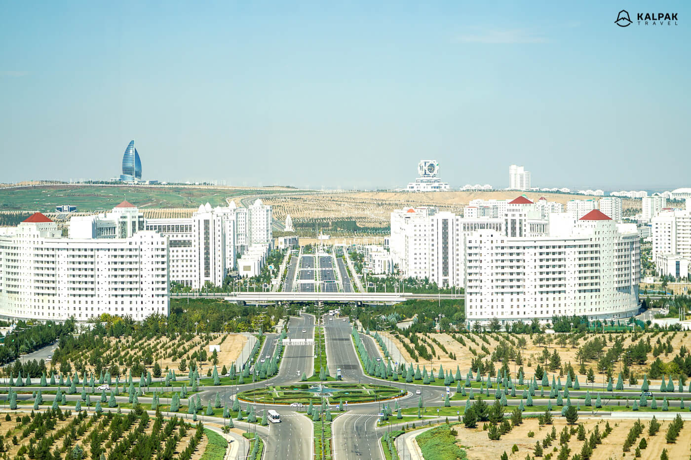 Ashgabat is full of white marble city 
