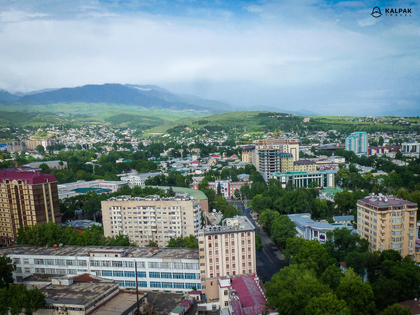 Dushanbe view of the city from above