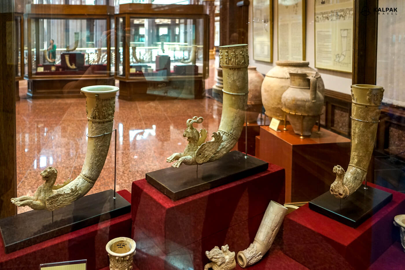 rhytons in Ashgabat museum
