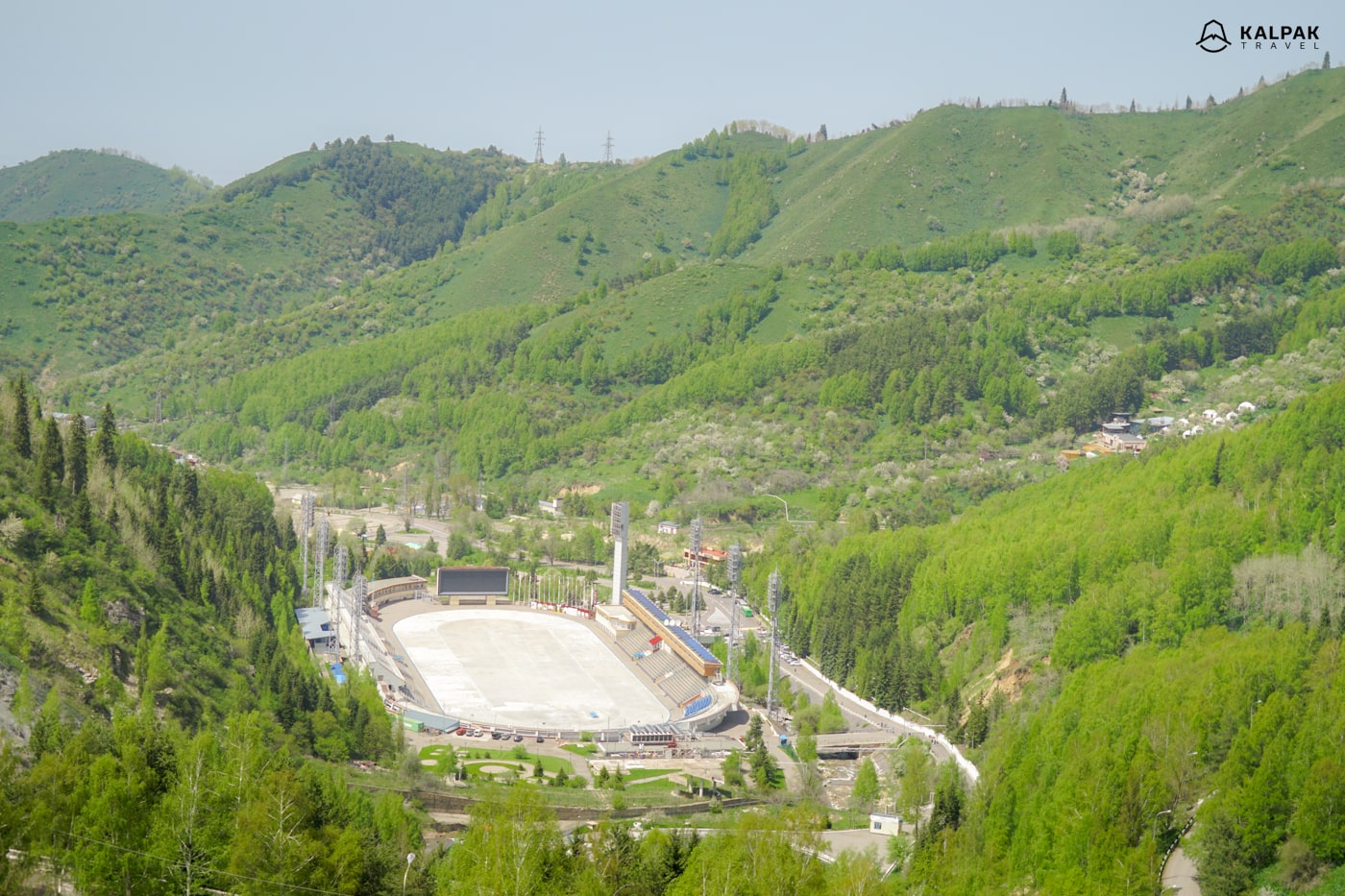 Medeo mountain skating rink in Kazakhstan